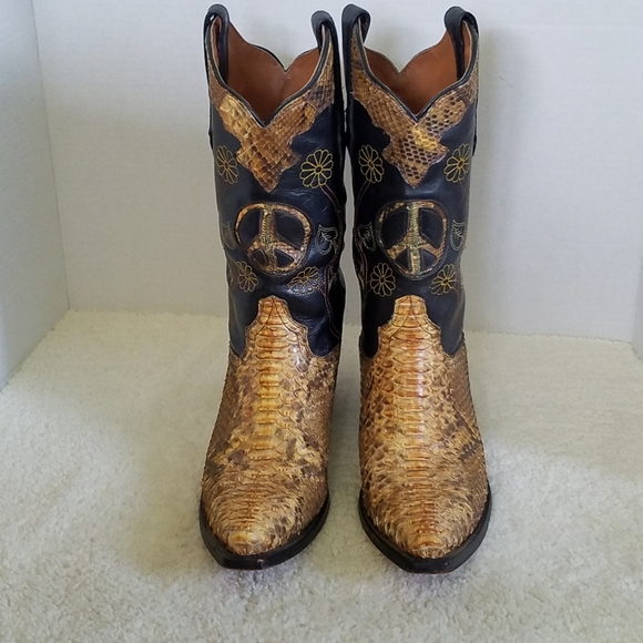 Lucchese Other - Resistol by Lucchese Peace Sign Snakeskin